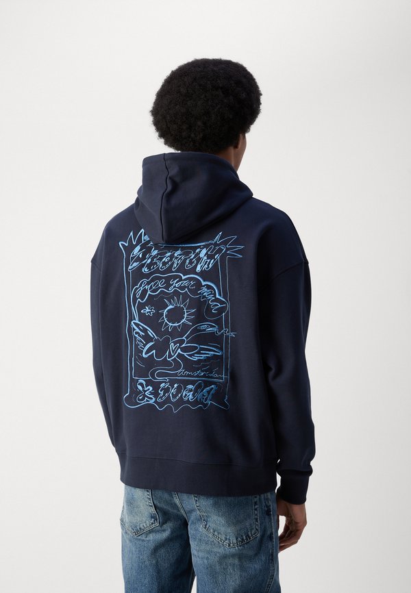 EMBROIDERED ARTWORK HOODIE - Sweatshirt - night2