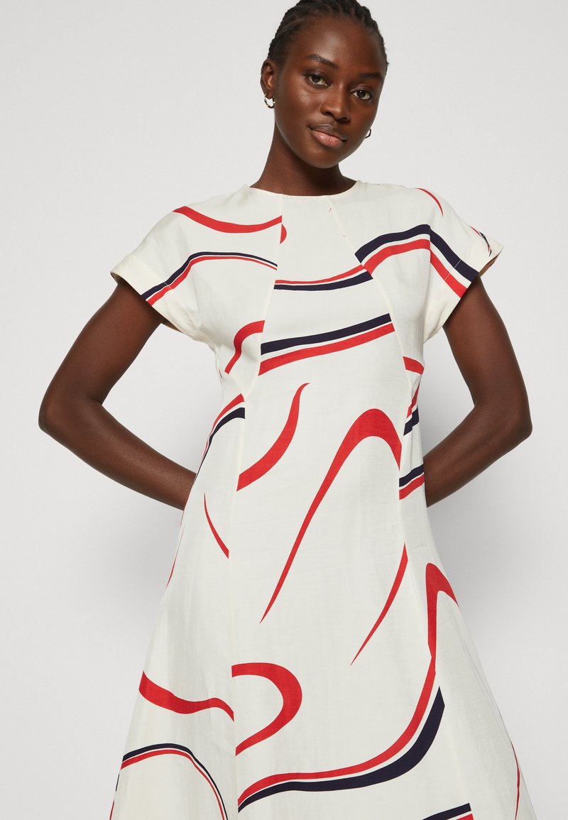 tommy hilfiger dress white Women's Dresses Discover the grace of the Tommy Hilfiger Relaxed Wrap Midi Dress Short-Sleeve Belted Oxford Shirtdress |
