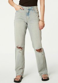 Next RIPPED - Egyenes szárú farmer - pink tinted