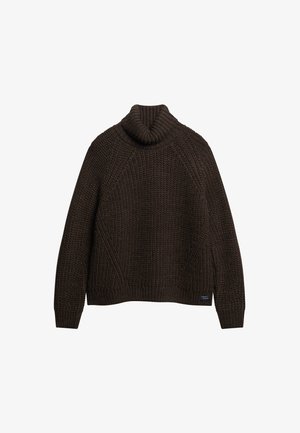 Superdry & Co, SLOUCHY STITCH ROLL NECK - Maglione - coco marl