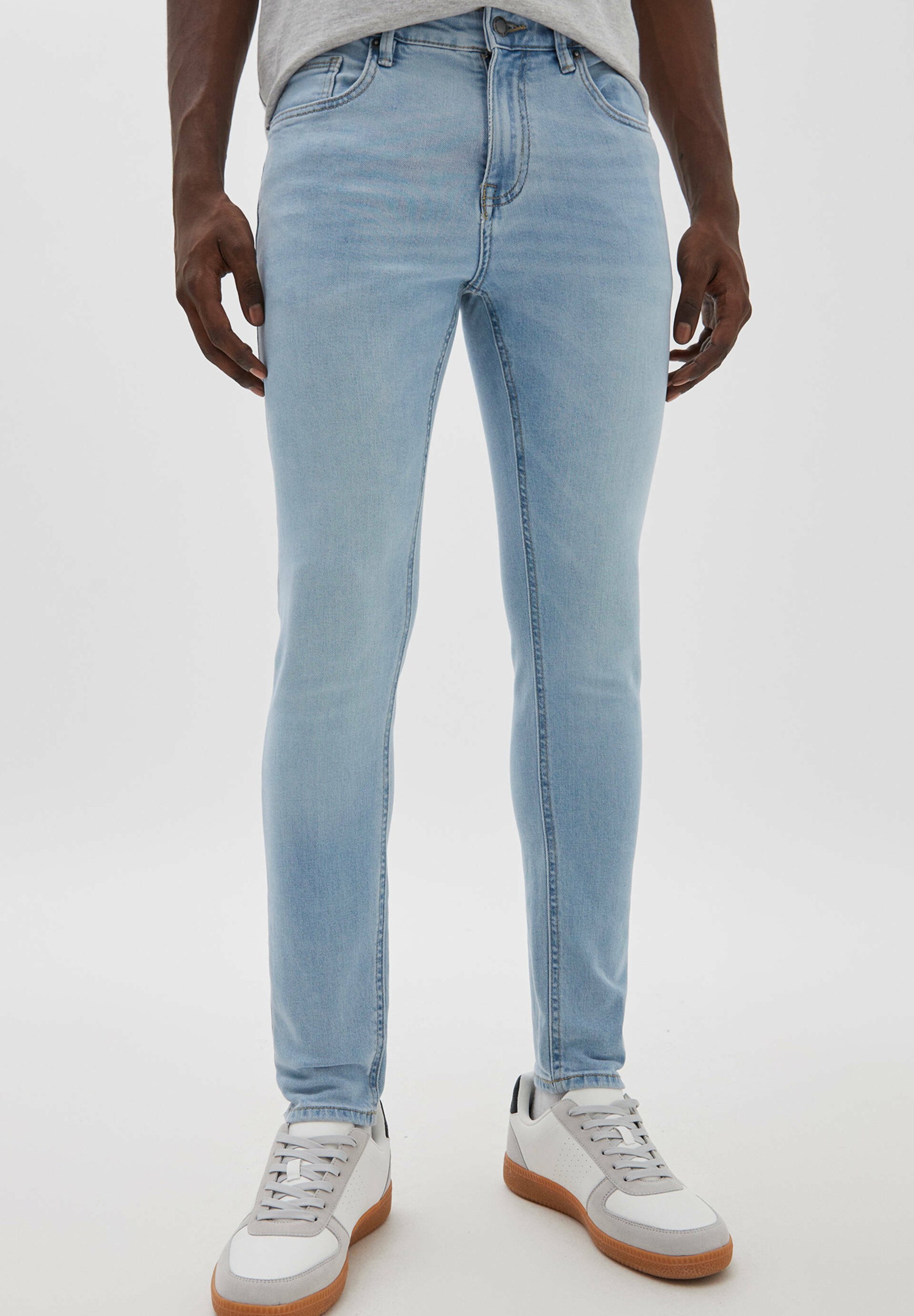 PULL\u0026BEAR Slim fit jeans - light-blue denim/Lichtblauw - Zalando.nl