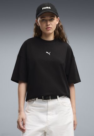 Puma, ESSENTIALS OVERSIZED T-SHIRT - T-Shirt basic - black