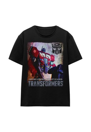 TRANSFORMERS GENERATIONS OPTIMUS PRIME COMIC COVER - Print T-shirt - black