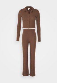 CUTE COLLAR SET - Calças - brown