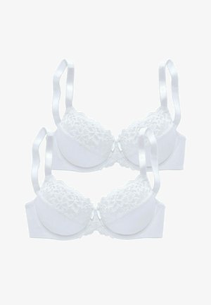 LASCANA, PETITE FLEUR BY LASCANA WIRE BRA 2 PACK - Underwired bra - weiß + weiß