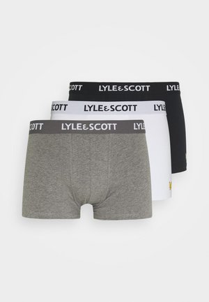Lyle & Scott BARCLAY 3 PACK - Trunks - black/grey marl/bright white