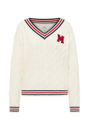 Mustang Strickpullover - weiß