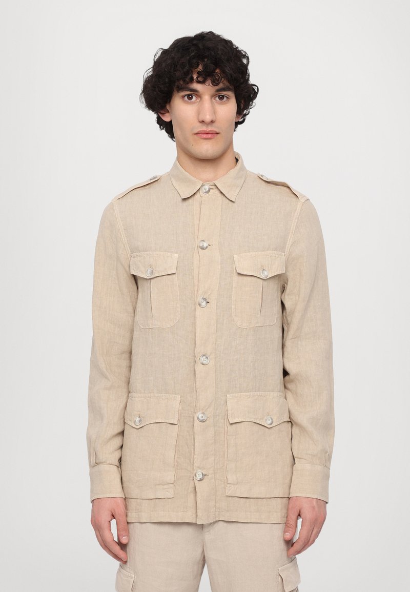 120% Lino - MEN JACKET - Veste légère - sand, Agrandir