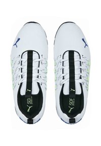 Puma AXELION REFRESH - Bėgimo batai plentui - white fizzy lime clyde royal