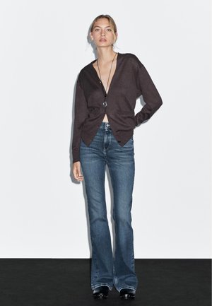 HIGH WAIST  - Flared jeans - blue denim