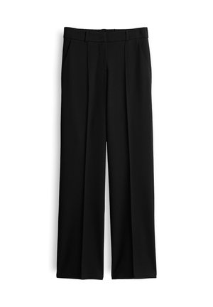 OPUS PANTS, MID RISE RELAXED - Stoffhose - black