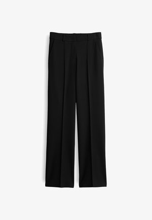 OPUS PANTS, MID RISE RELAXED - Stoffhose - black