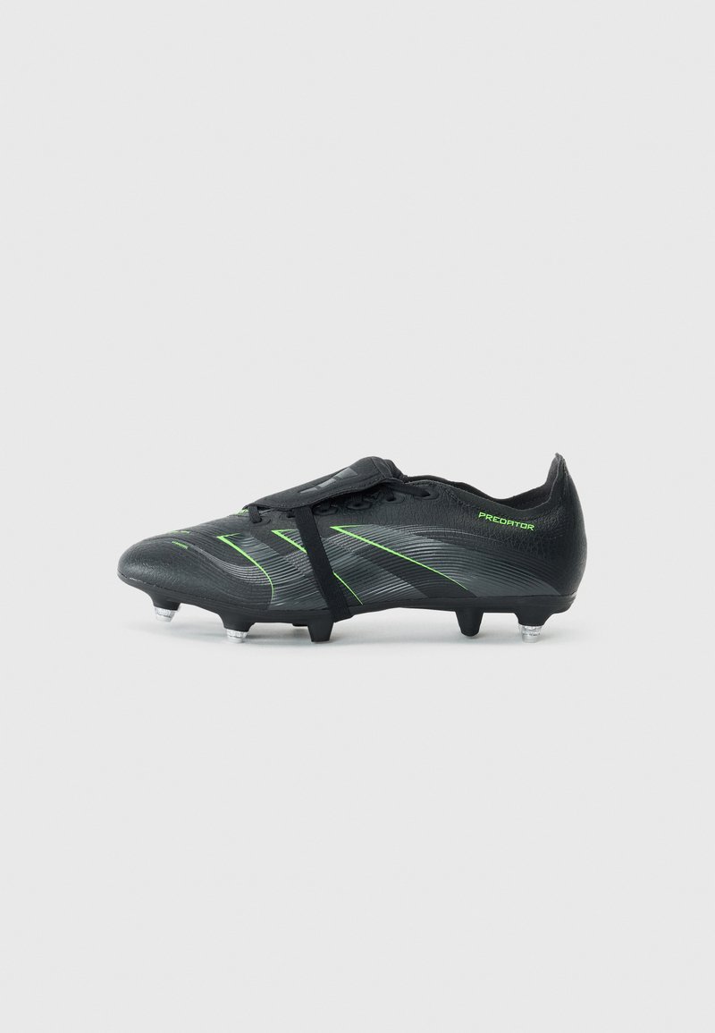 adidas Performance PREDATOR LEAGUE FOLD-OVER TONGUE SOFT GROUND FOOTBALL BOOTS - Botas de futebol para piso mole - core black/carbon/lucid lemon