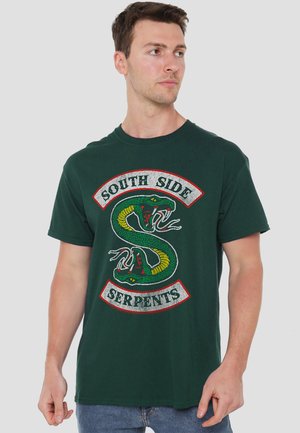 Cotton Soul, RIVERDALE/SOUTH SIDE SERPENT - Print T-shirt - dark green