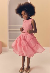 Next - REGULAR FIT  SET - A-lijn rok - coral pink Miniatuurafbeelding 1