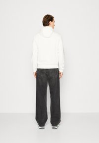 Lacoste ZIPPED COLOURBLOCK HOODIE UNISEX - Mikina so zipsom - flour/oliv