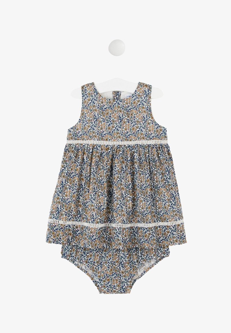 Monoprix AVEC BLOOMER IMPRIMÉE - Robe de jour - ecru