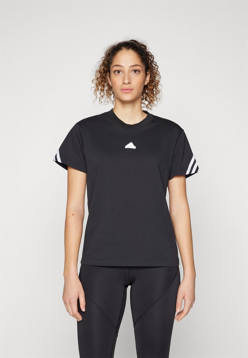 adidas Sportswear FUTURE ICONS THREE STRIPES - Apdrukāts T-krekls - black