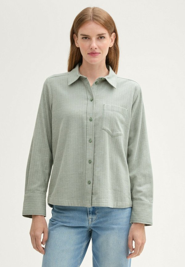 MIT FISCHGRÄT-STRUKTUR - Hemdbluse