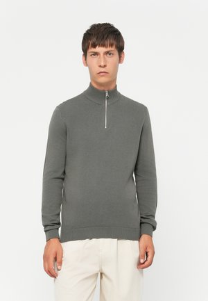 ONSALEX HALF ZIP - Neule - castor gray