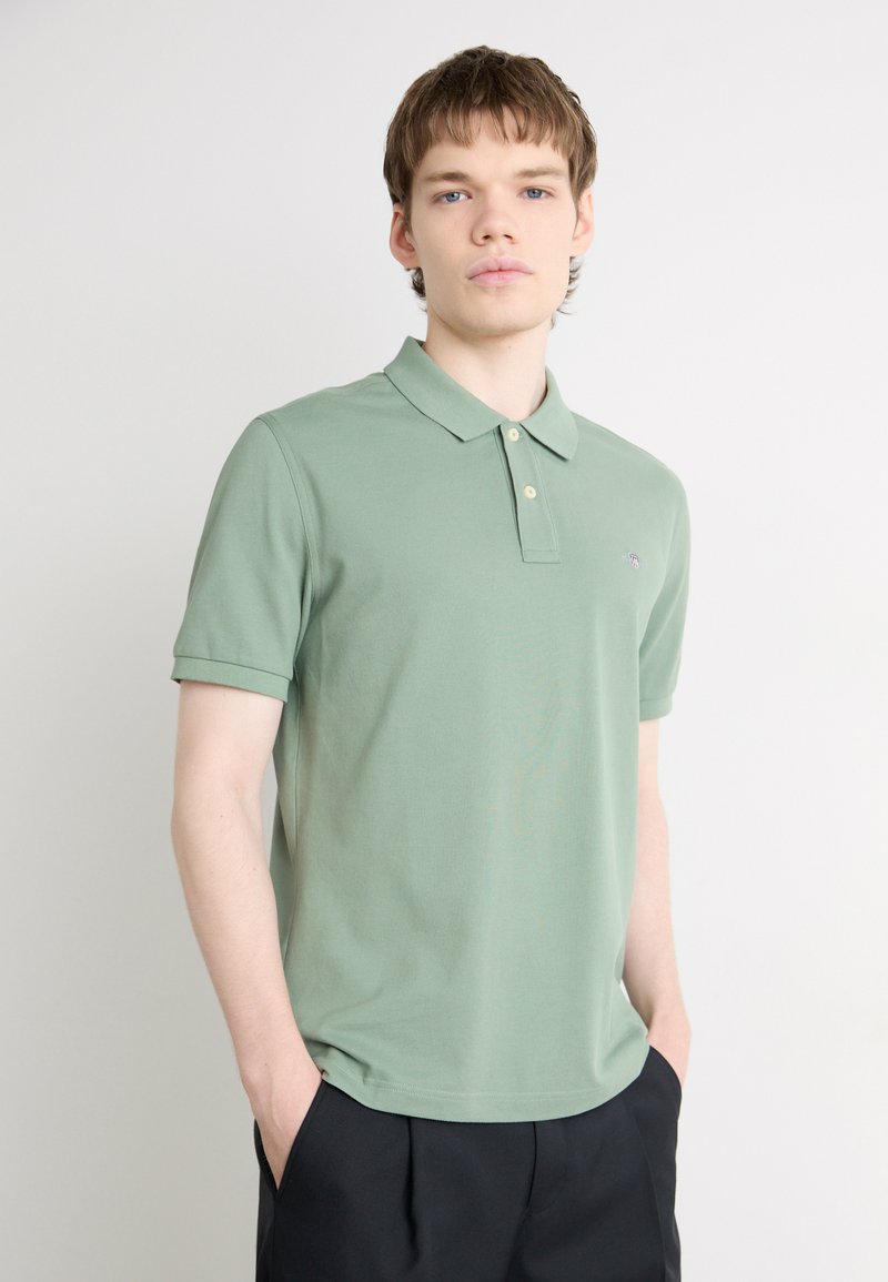 GANT REGULAR FIT - Polo marškinėliai - dry green