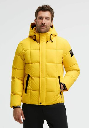 Gaastra, GAASTRA LANGE PUFFER-JACKE MIT KAPUZE - Winterjacke - canary