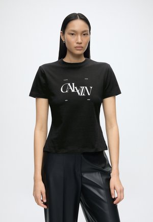 Calvin Klein Jeans, SEASONAL GRAPHIC - Majica kratkih rukava s printom - black