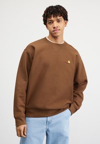 Carhartt WIP AMERICAN SCRIPT - Sweater - lumber