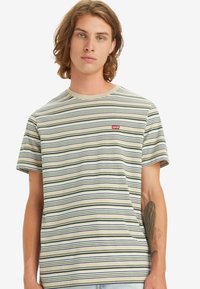 Levi's® ORIGINAL HOUSEMARK TEE - Tricou basic - rings stripe feather grey