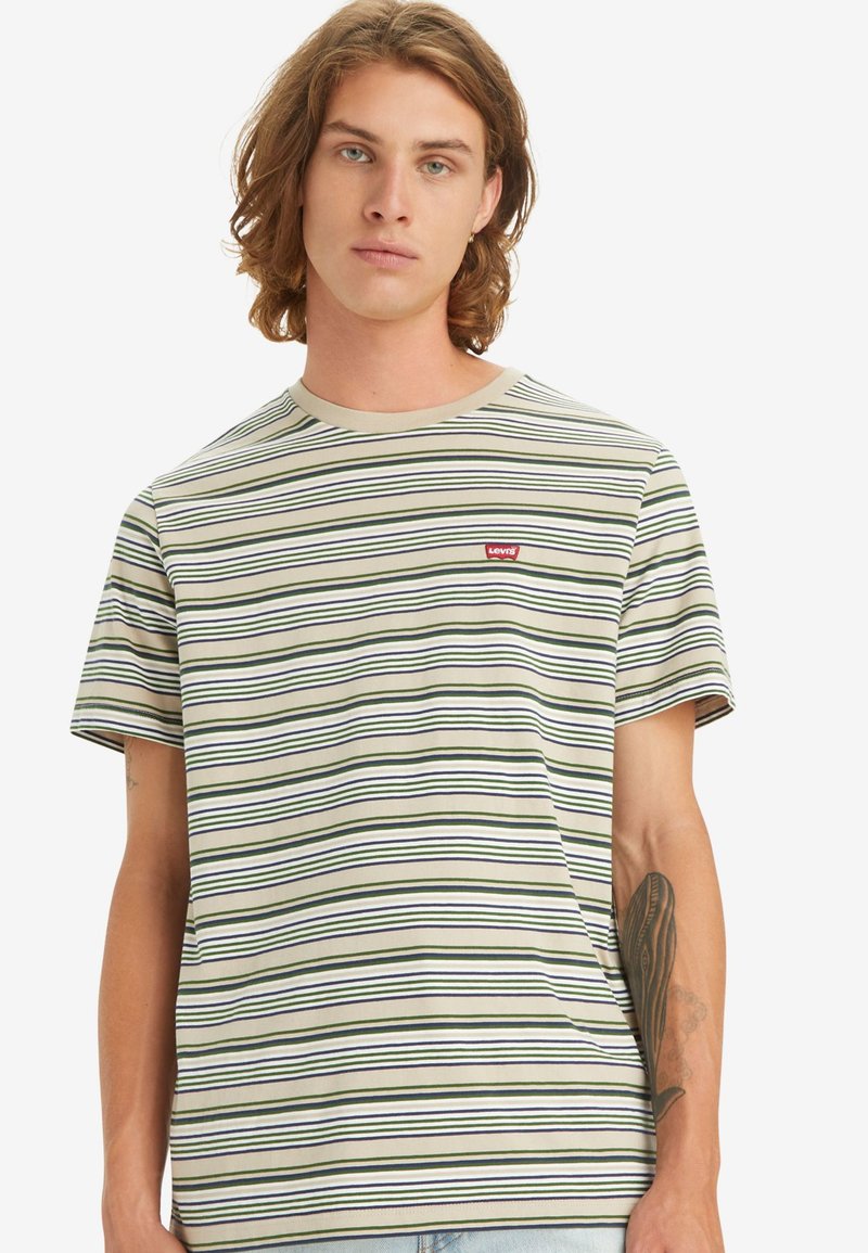 Levi's® ORIGINAL HOUSEMARK TEE - Tricou basic - rings stripe feather grey