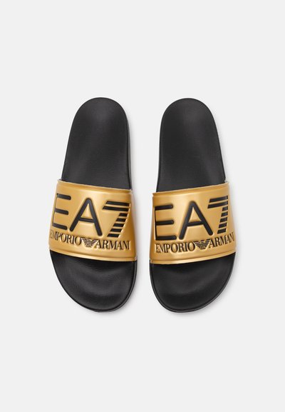 EA7 Emporio Armani UNISEX - Чехли за басейн - shiny gold/black