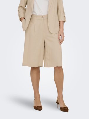 ONLY ONLGOA LOCKER GESCHNITTEN  - Rövidnadrágok - oxford tan