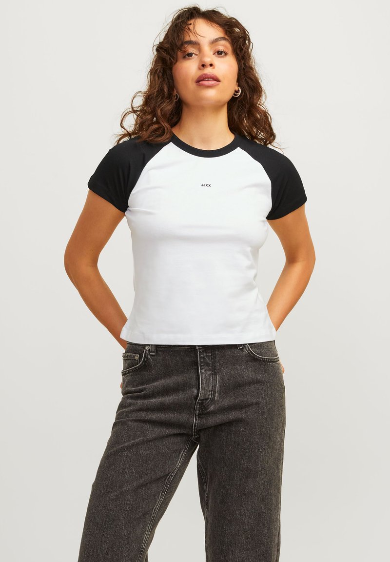 JJXX JXGIGI LOGO TEE - T-Shirt print - bright white/black