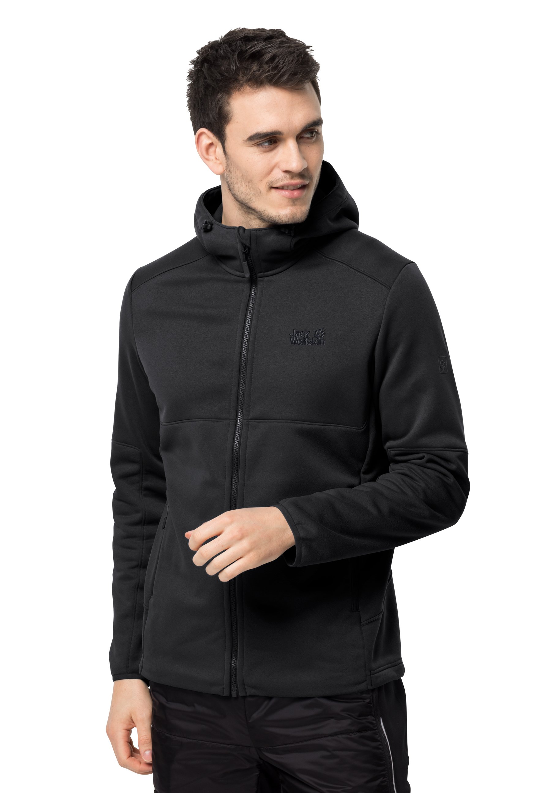 jack wolfskin black fleece