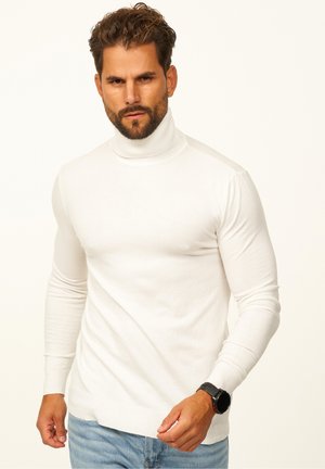 ROLLKRAGENPULLOVER - Strickpullover - weiß