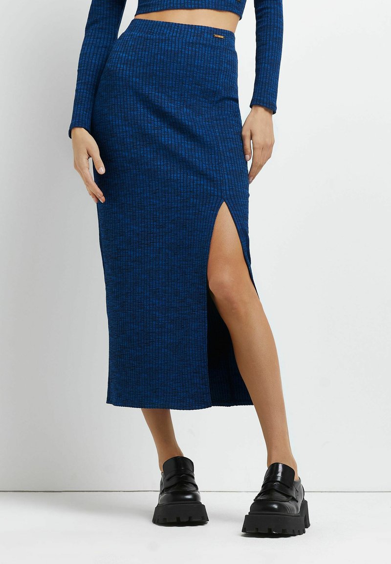 River Island Aline skirt blue Zalando.de