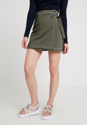 Jupe portefeuille - khaki