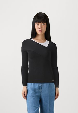 MONICA - Strikkegenser - jet black