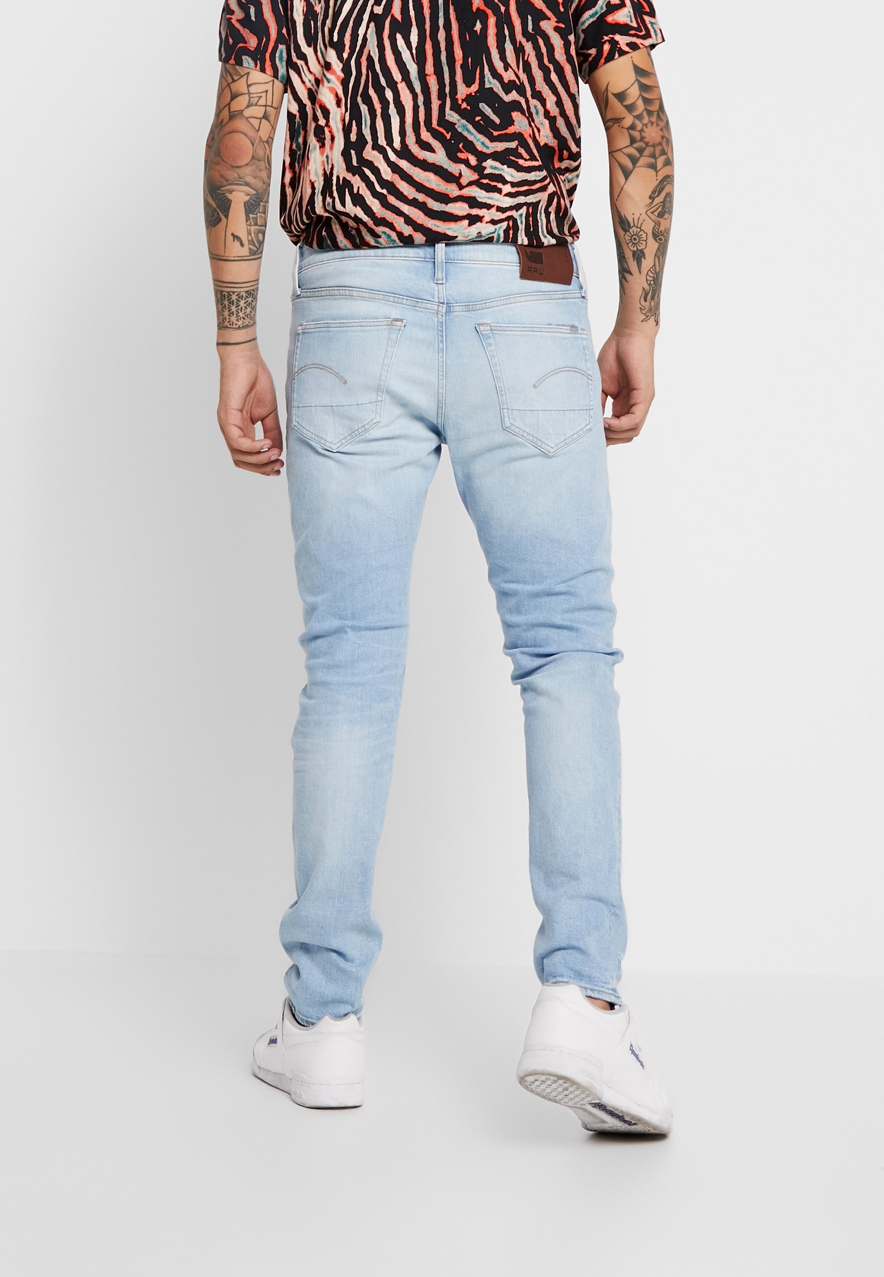 G-Star 3301 SLIM - Prigludę džinsai - blue denim/šviesiai mėlyno džinso -  Zalando.lt