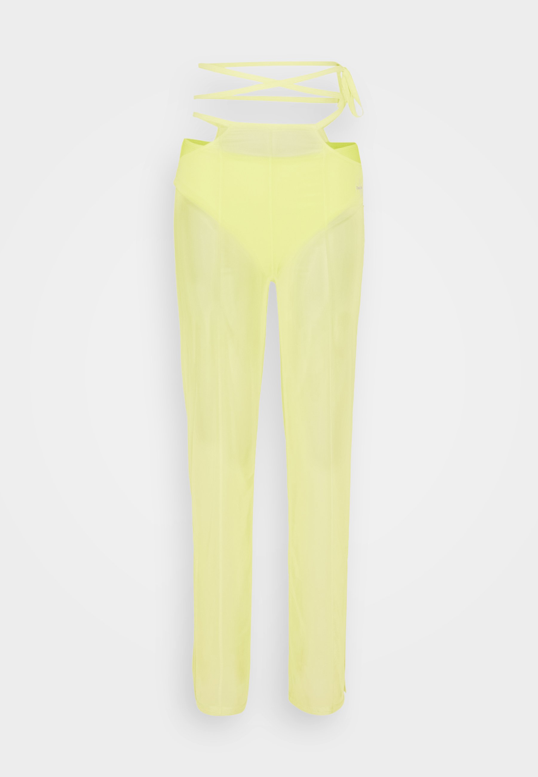 Calvin Klein Jeans TIE DETAIL LAYERED PANT - Kalhoty - lemon lime