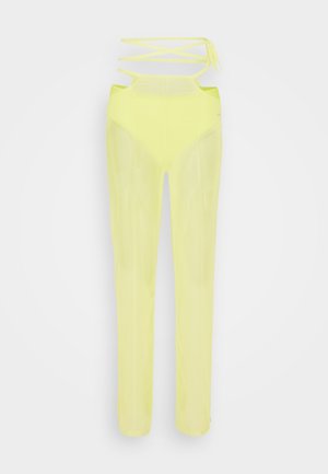 Calvin Klein Jeans, TIE DETAIL LAYERED PANT - Bukser - lemon lime