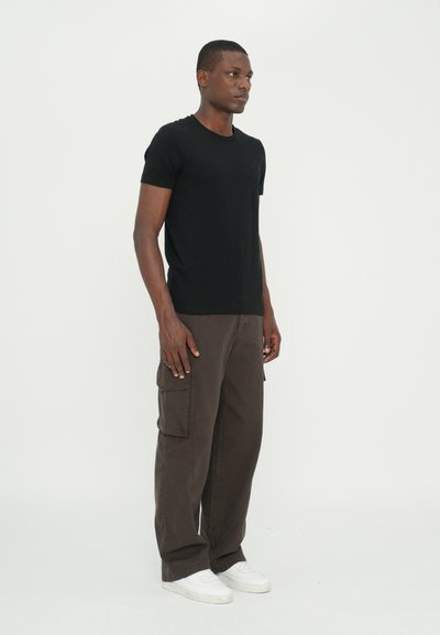 Dondup SLIM FIT - Pamata T-krekls - black