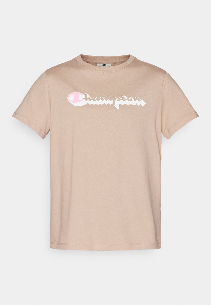 Champion T-shirt print zandkleur