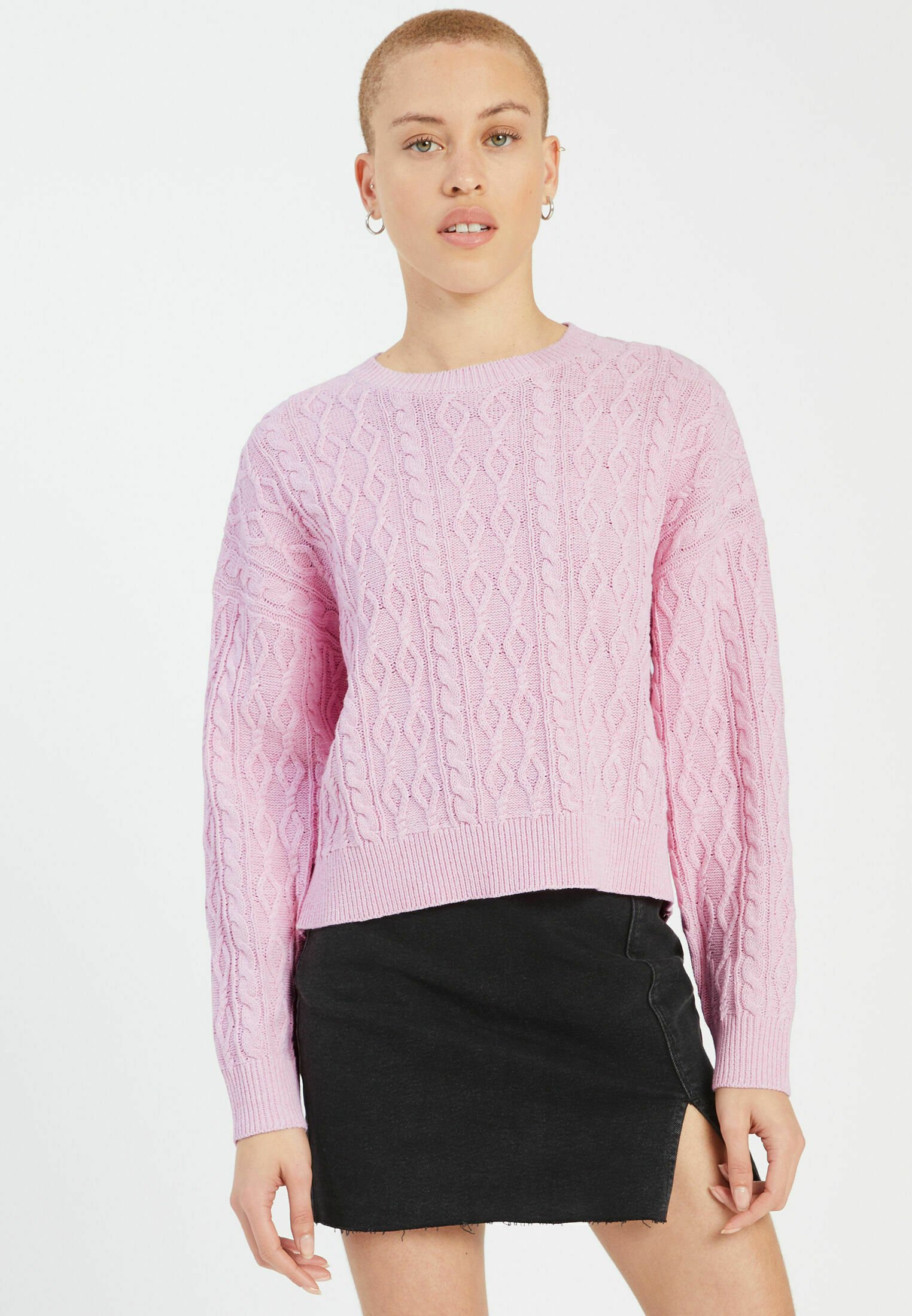 Maglioncino rosa da donna con applicazione sul davanti - HAVEONE - Pavidas