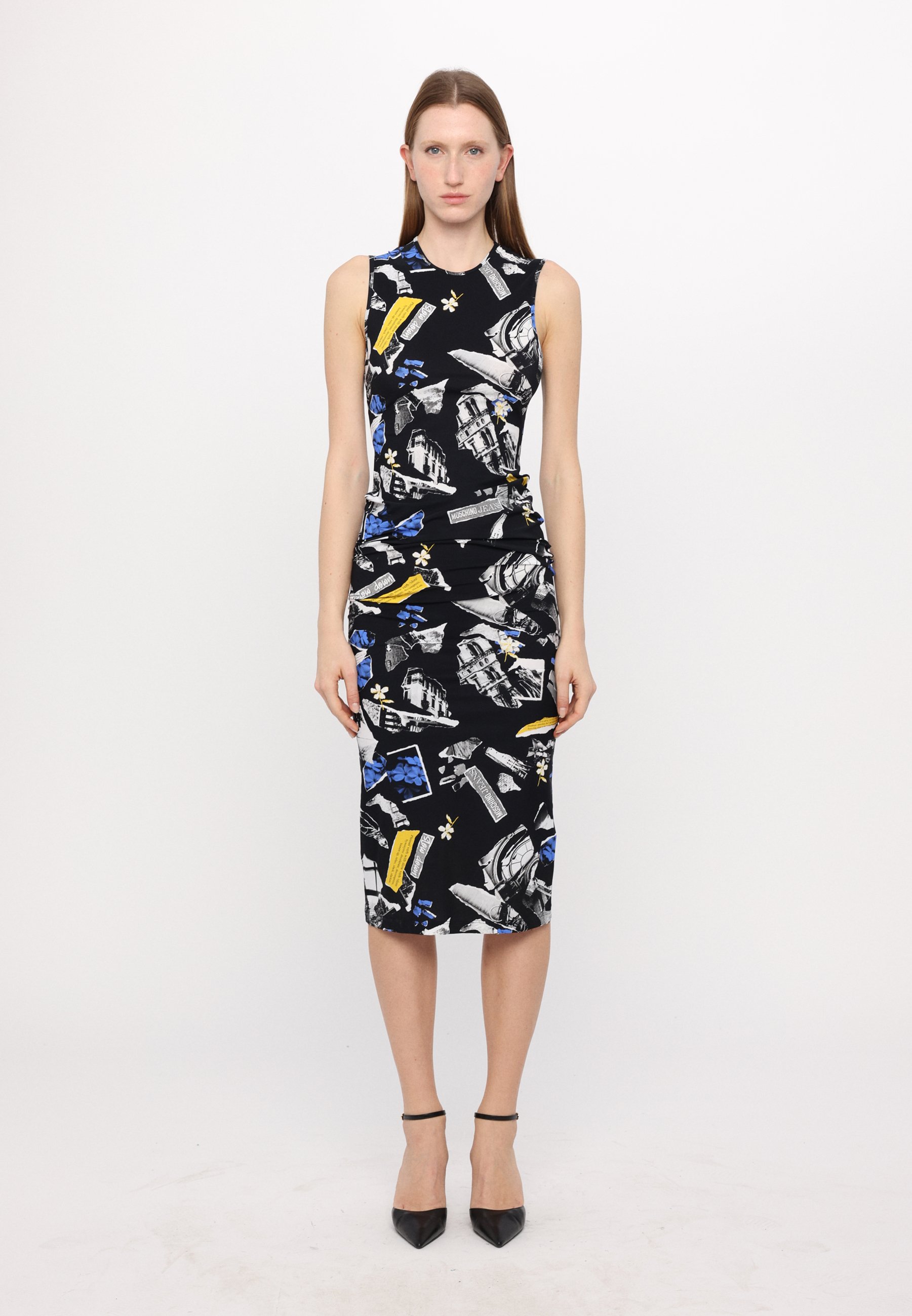 MOSCHINO JEANS RAMAGE - Cocktail dress / Party dress - fantasia nero/black  - Zalando