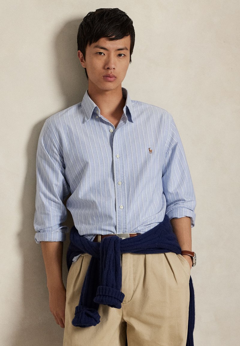 Polo Ralph Lauren CUSTOM FIT STRIPED OXFORD SHIRT - Marškiniai - blue multi