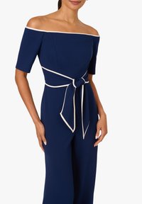 Adrianna Papell TIE  - Combinaison - navy sateen ivory