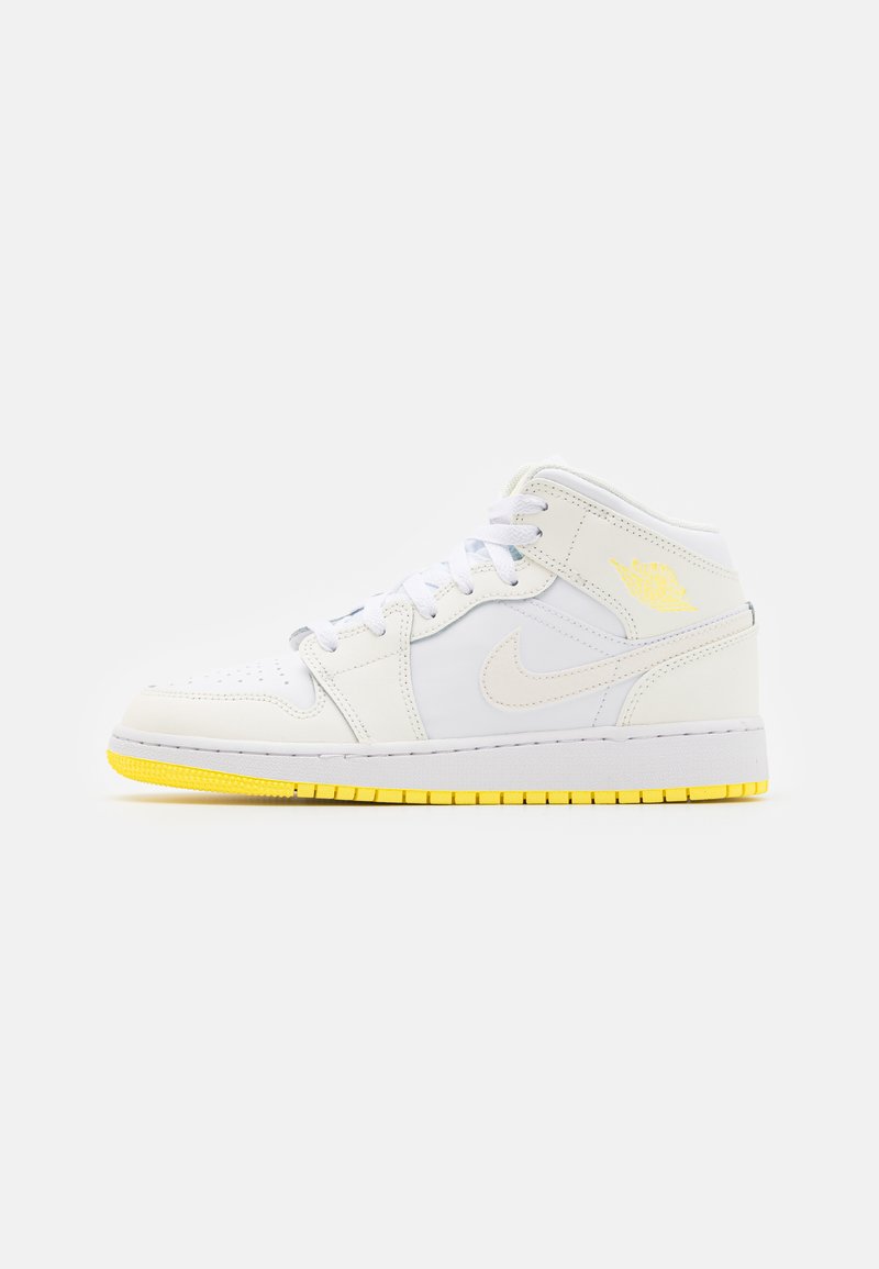 Jordan AIR JORDAN 1 MID UNISEX - Kosárlabdacipők - sail/light laser orange/white