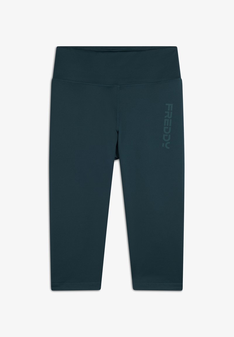 Freddy CORSARO CON LOGO GLITTER - Leggings - dark sea