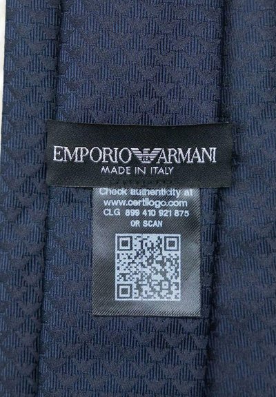 Emporio Armani LOGO EAGLE ALL-OVER - Cravatta - blu